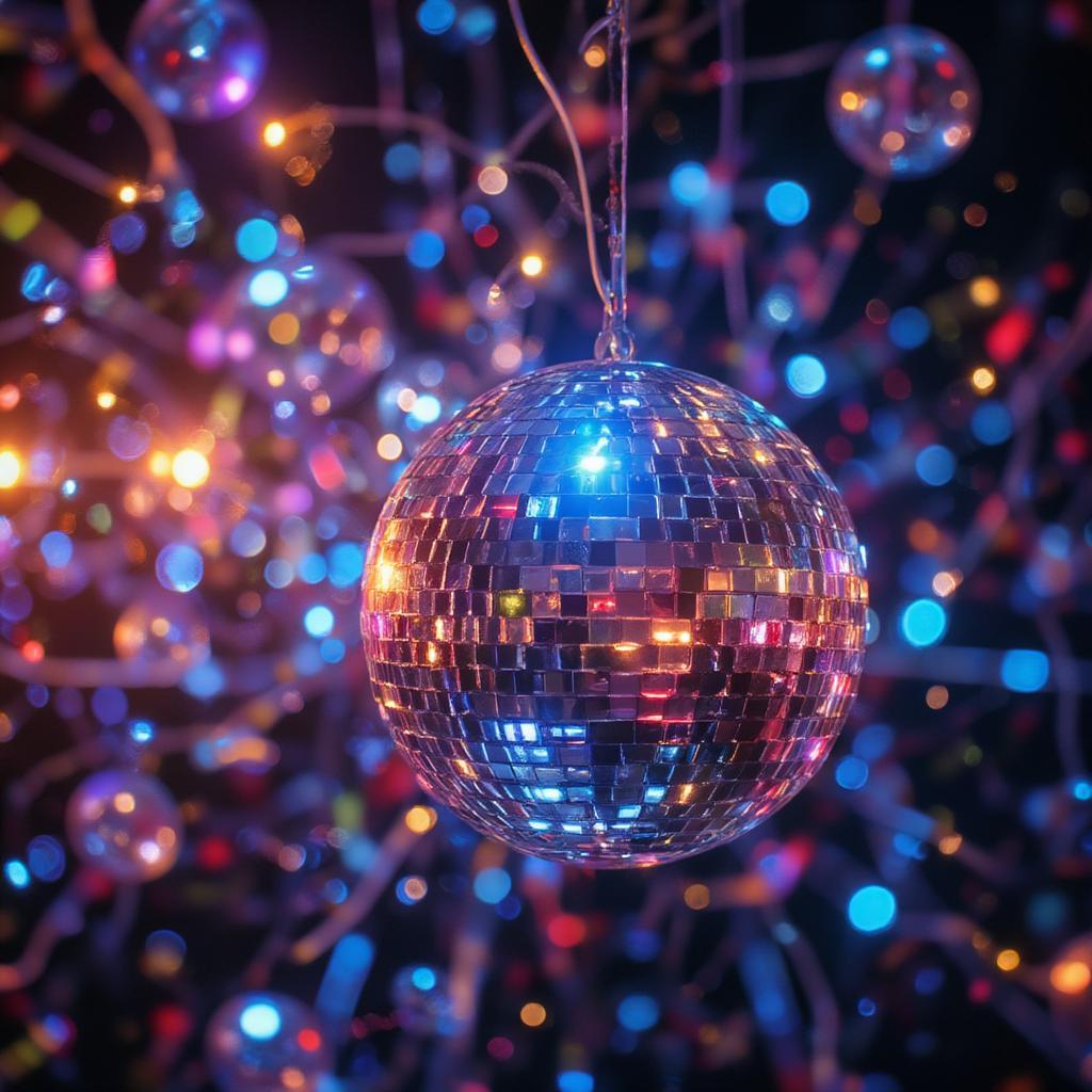 Sparkling Disco Lights and Music