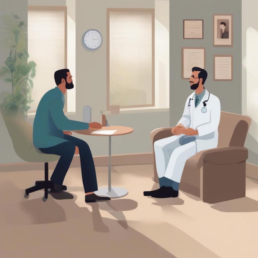 Doctor Discussing Health with Patient