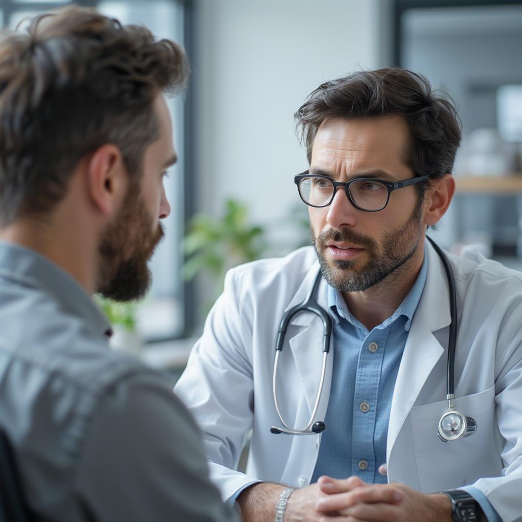 Doctor and Patient Discussing Men's Health