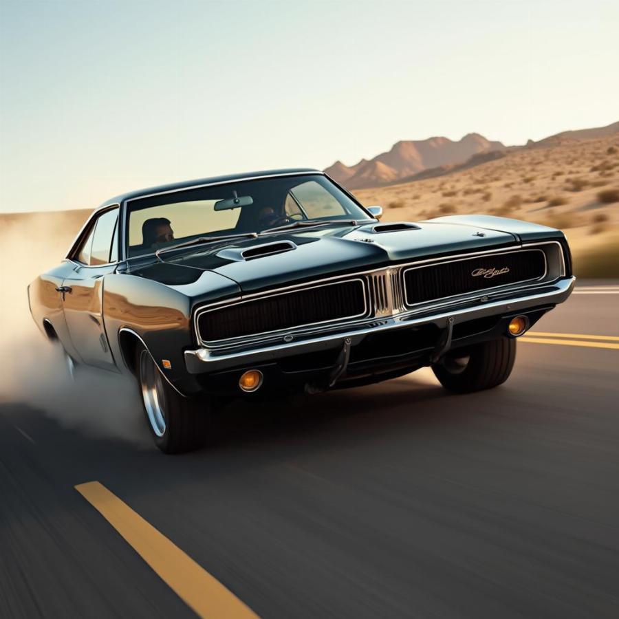 Dodge Charger on the Open Road