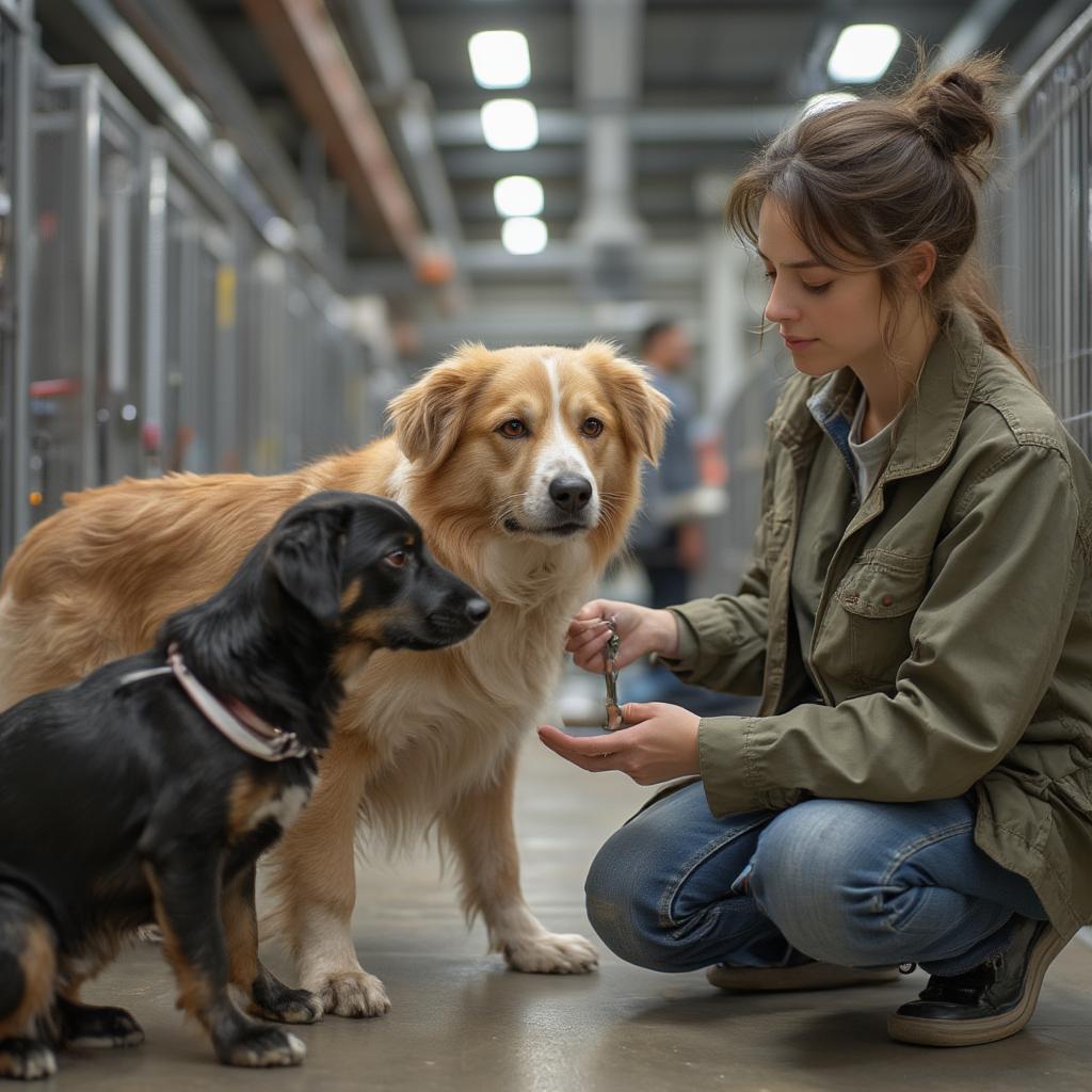 dog adoption shelter