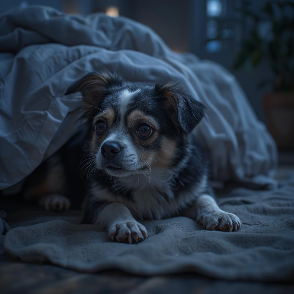 dog-hiding-under-bed-during-thunder