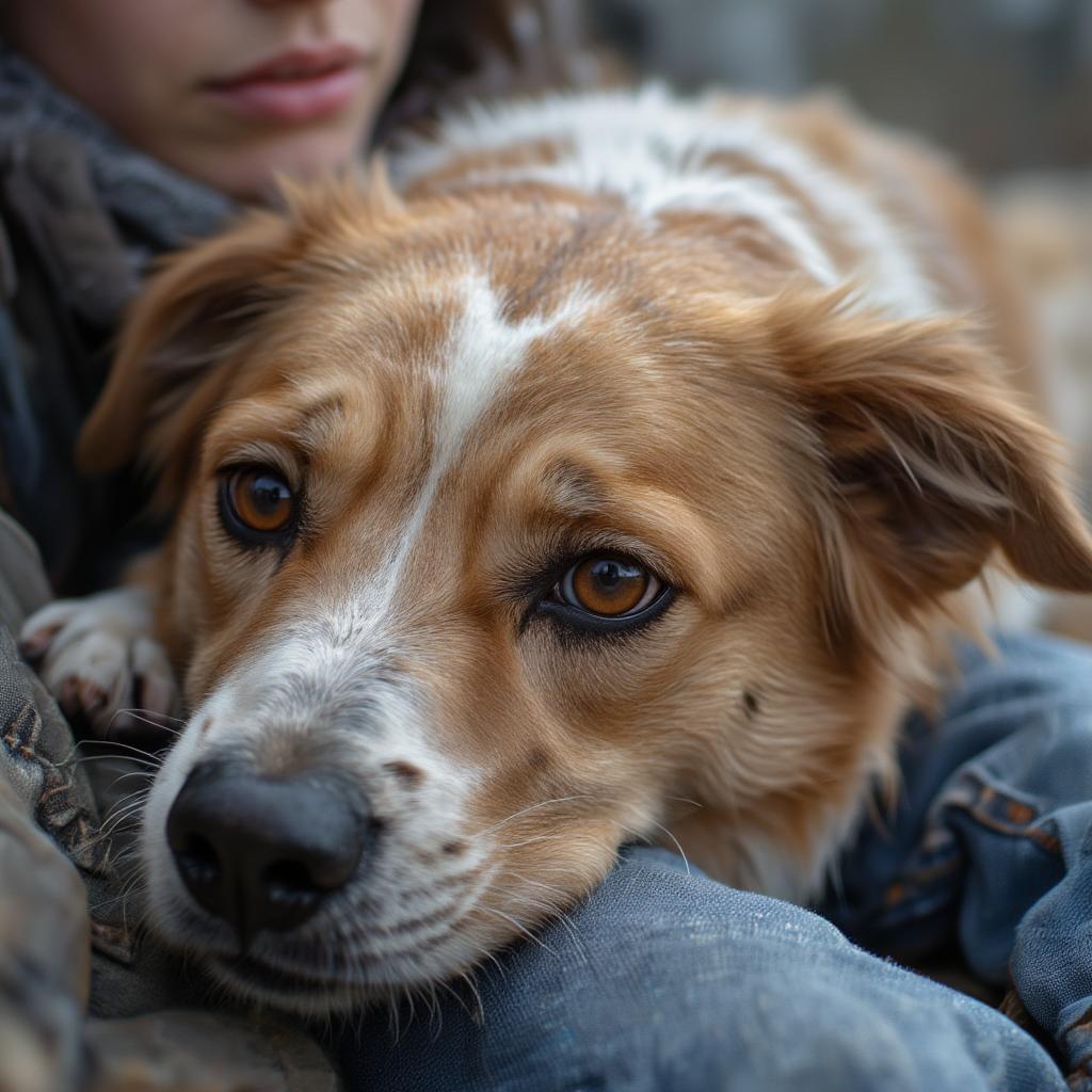 dog and human close bond