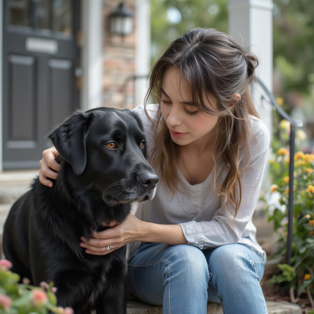 Human and dog bonding and storytelling