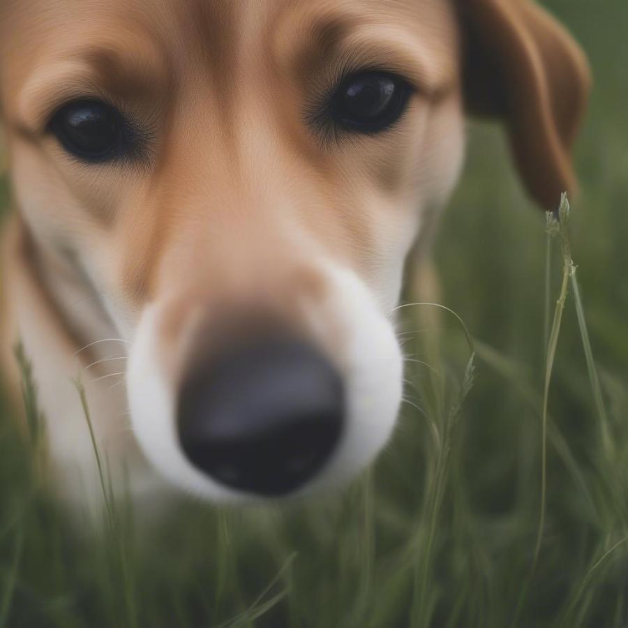 Dog Smelling Grass: Exploring the Olfactory World