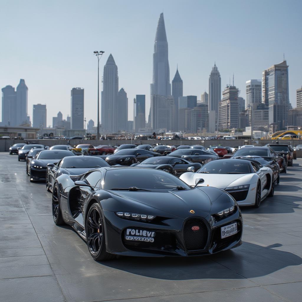 Dubai Police Supercar Fleet on Display