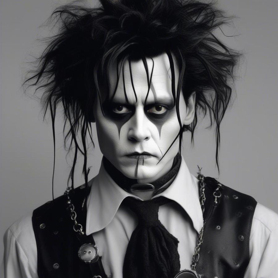 Johnny Depp as Edward Scissorhands in Tim Burton's classic film