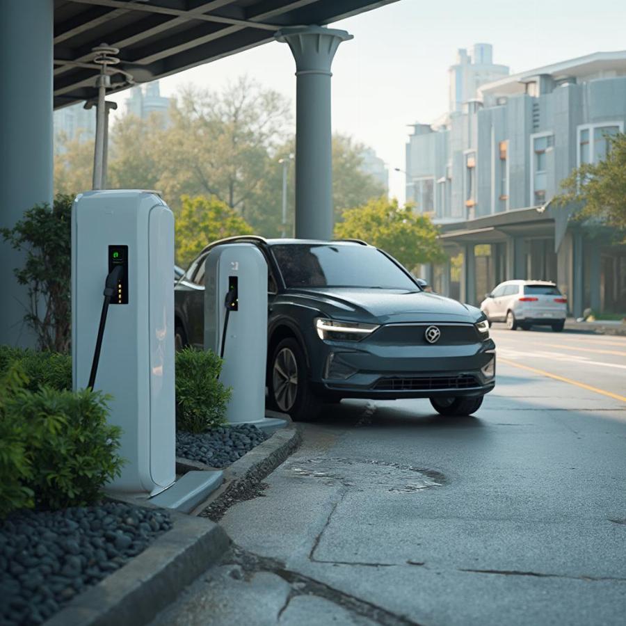 Electric Vehicle Charging Station: Green Mobility in Action