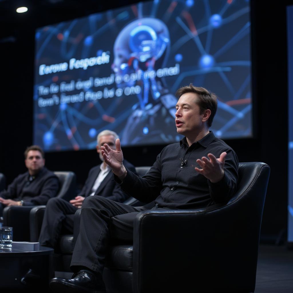 Elon Musk discussing AI ethics