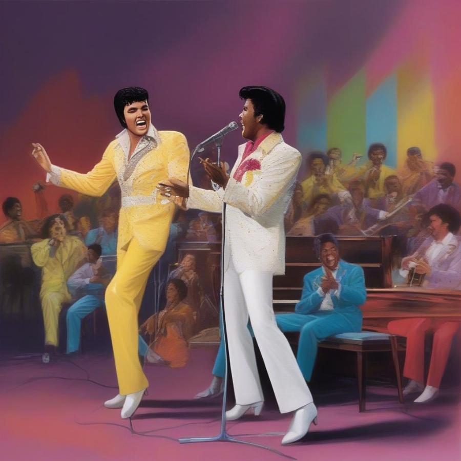 Elvis and Little Richard Sharing a Stage