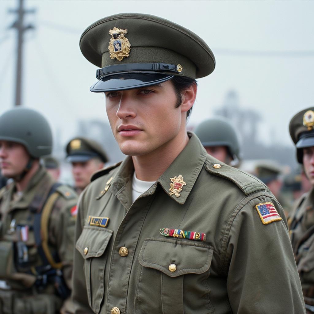 elvis army uniform photo