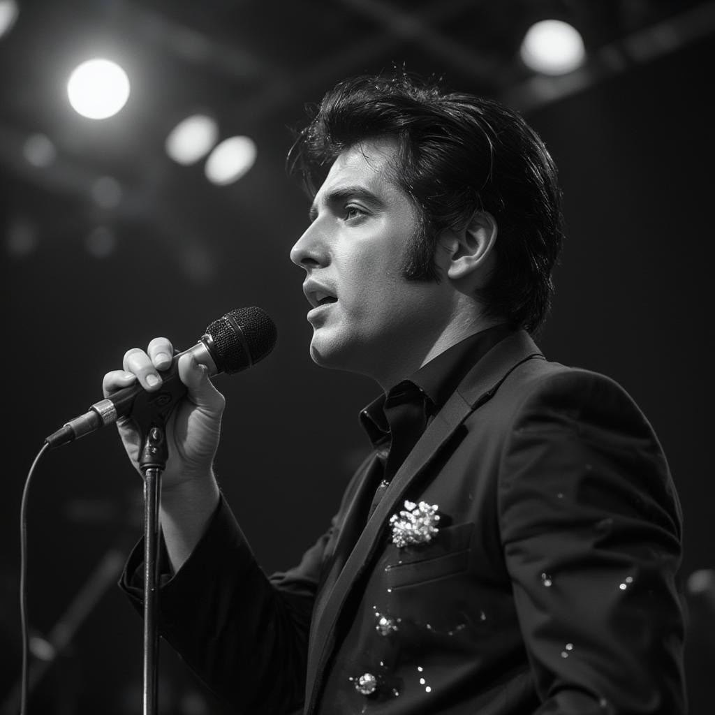 Elvis Presley blue christmas performance