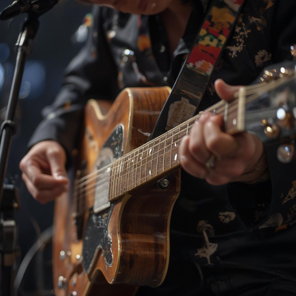 elvis guitar during are you lonesome tonight