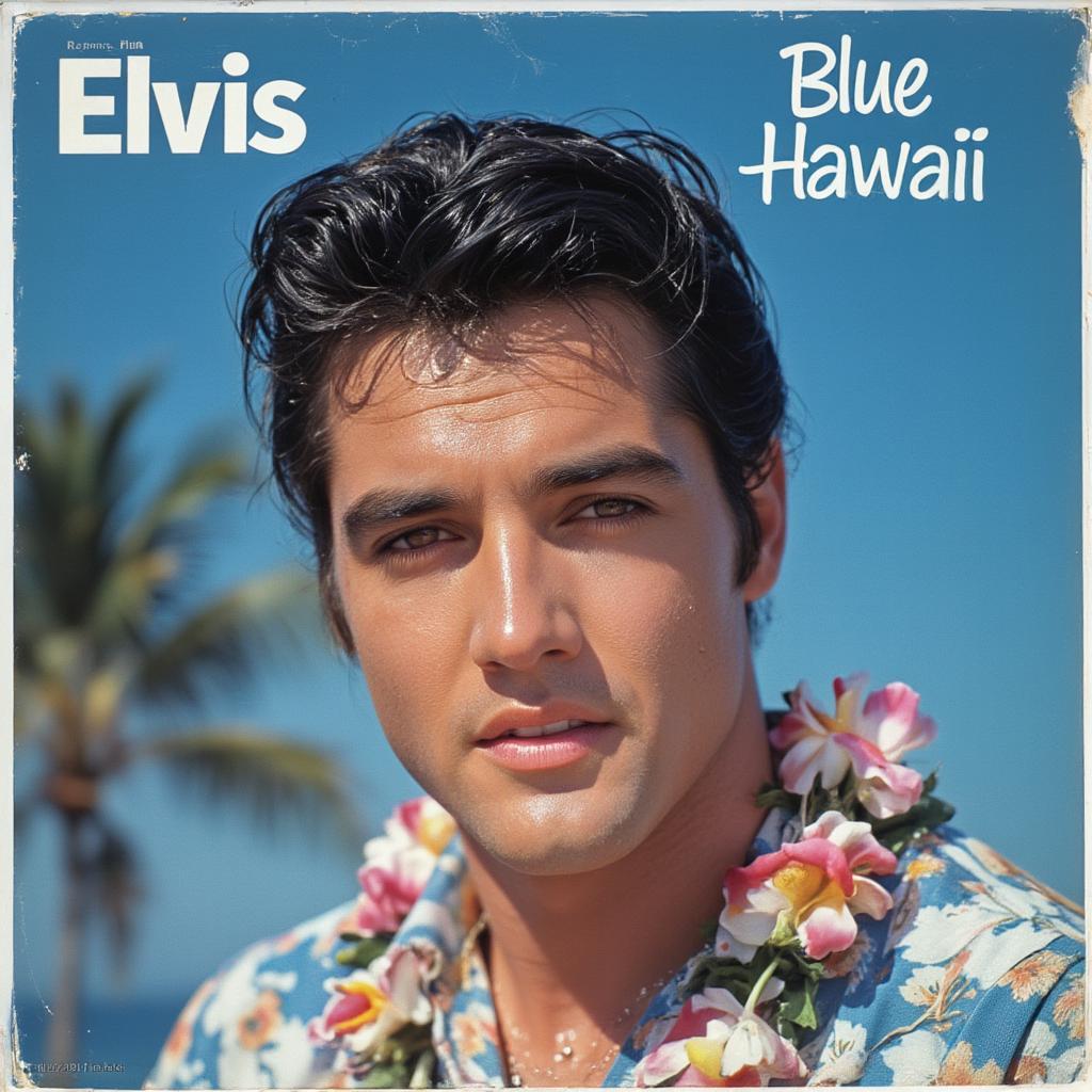 elvis presley blue hawaii album iconic cover