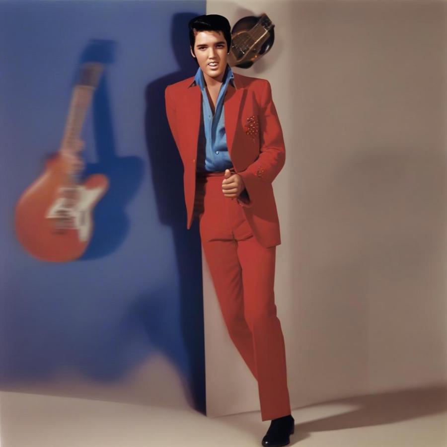 Elvis Presley's Blue Suede Shoes Album Cover