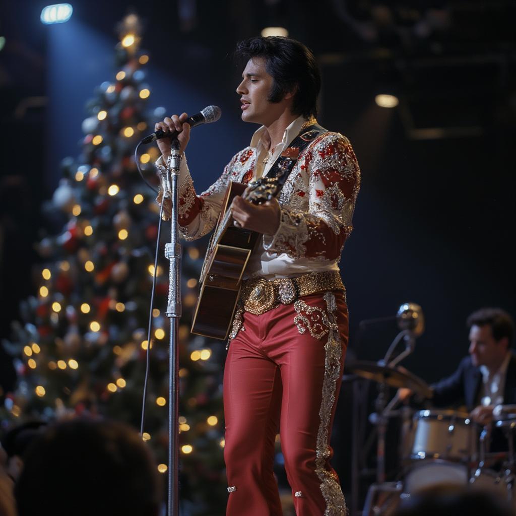 elvis presley christmas performance