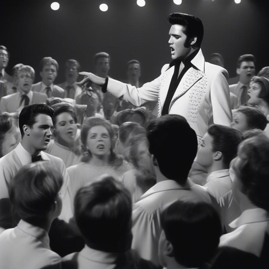 Elvis Presley performing "If I Can Dream" on his '68 Comeback Special