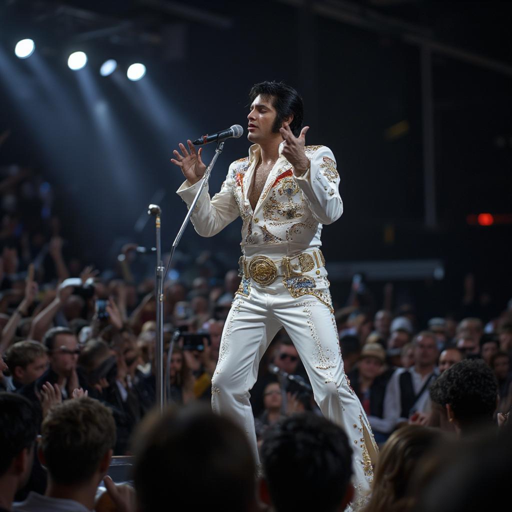 elvis presley giving a heartfelt performance