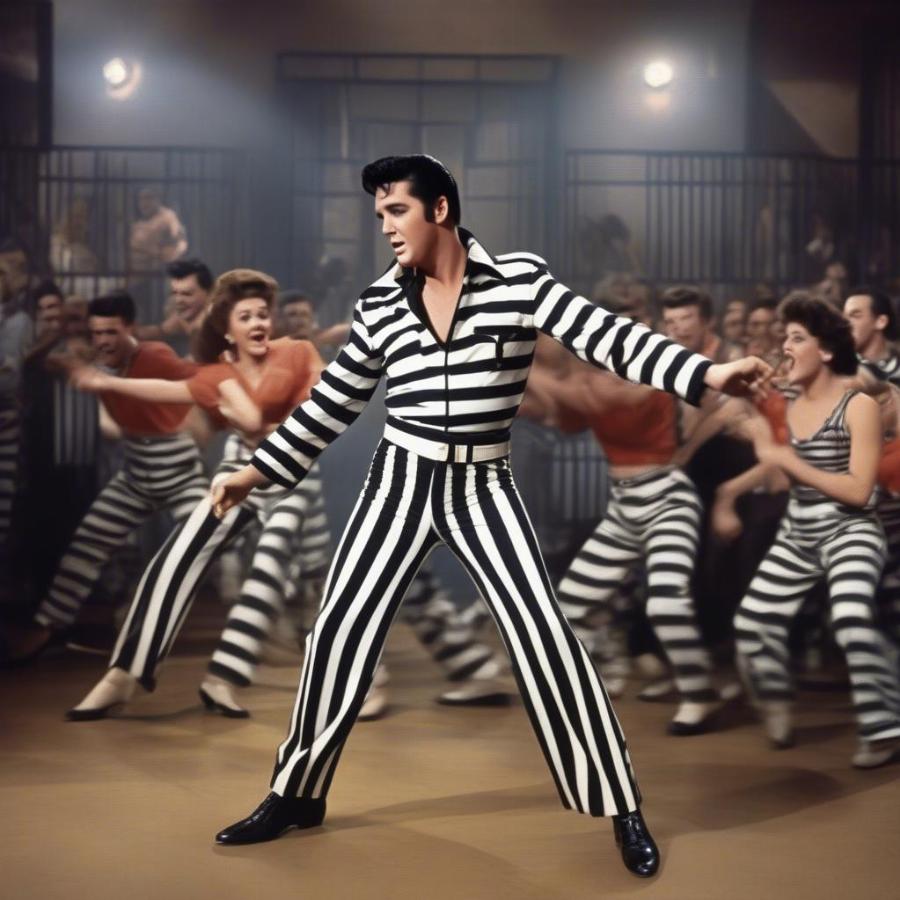 Elvis Presley's Iconic Jailhouse Rock Performance