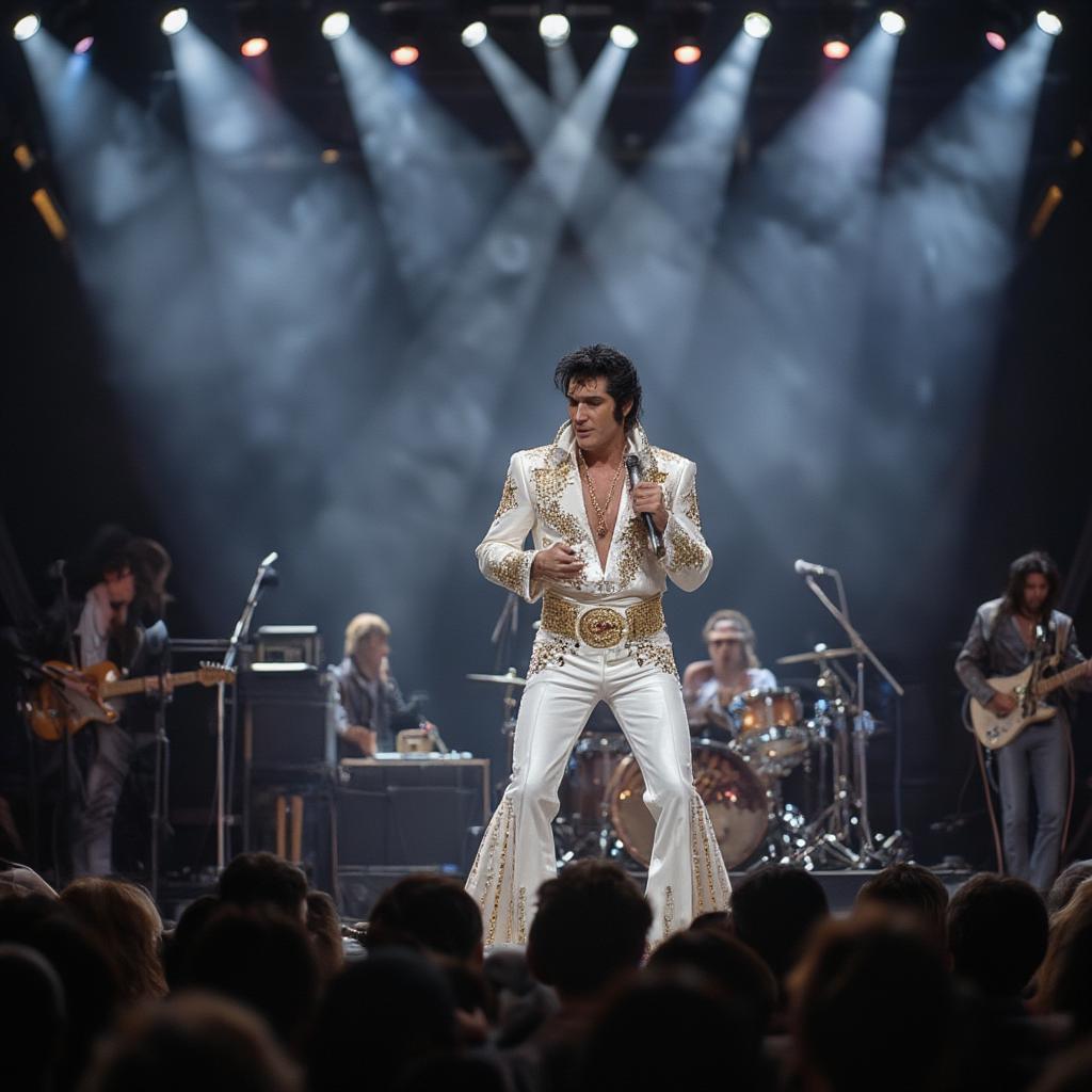 elvis presley live stage performance in memphis