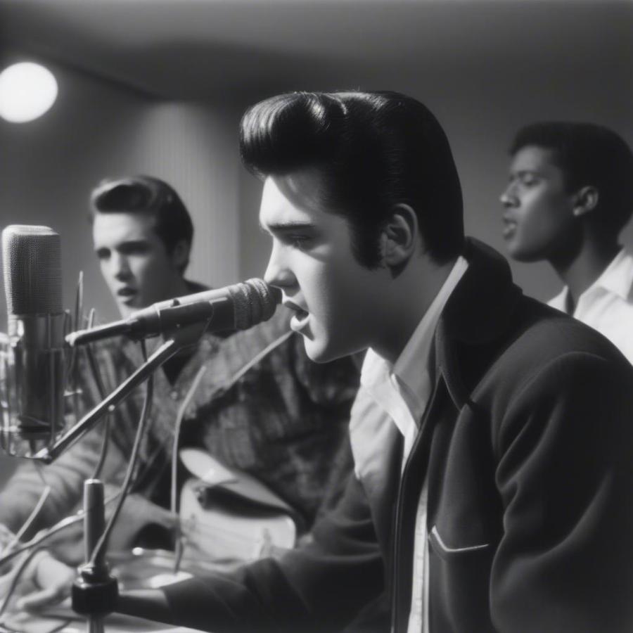 Elvis Presley Recording Heartbreak Hotel