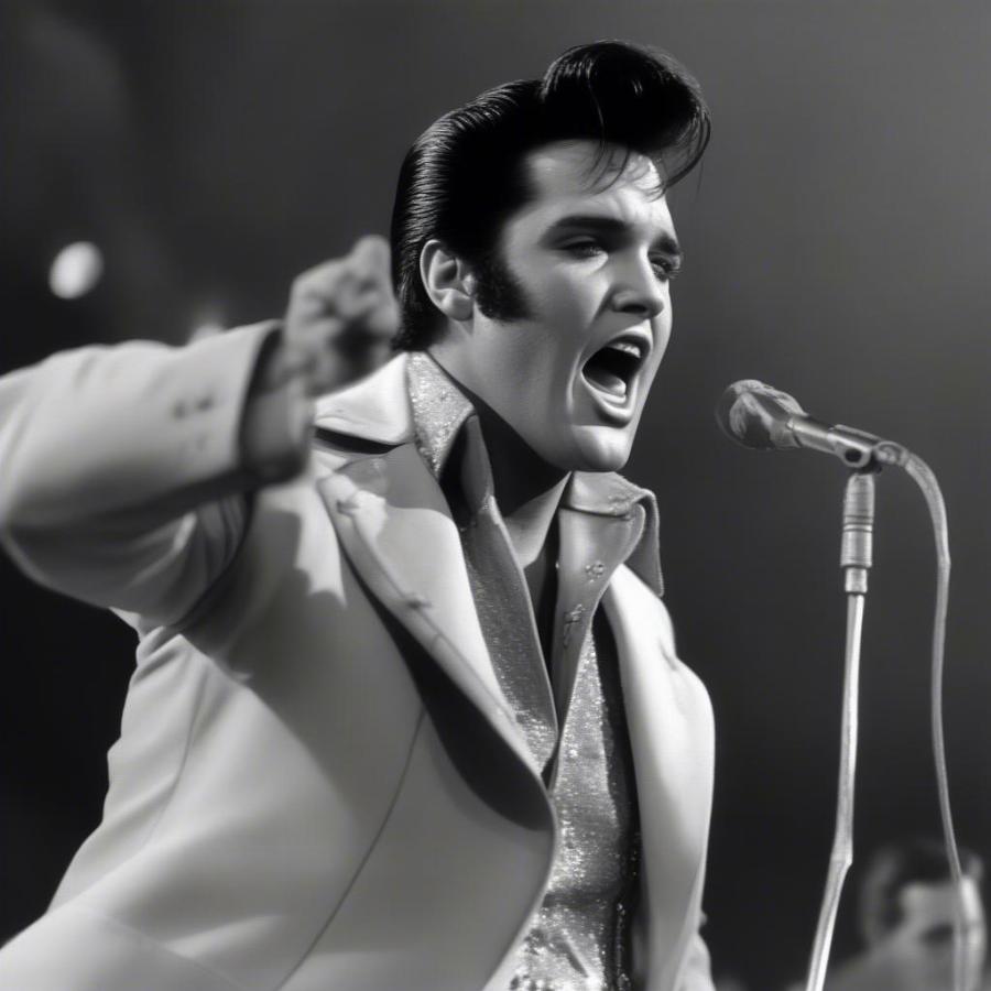 Elvis Presley Singing Can't Help Falling in Love