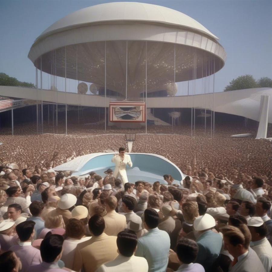 Elvis Presley Singing in It Happened at the World's Fair