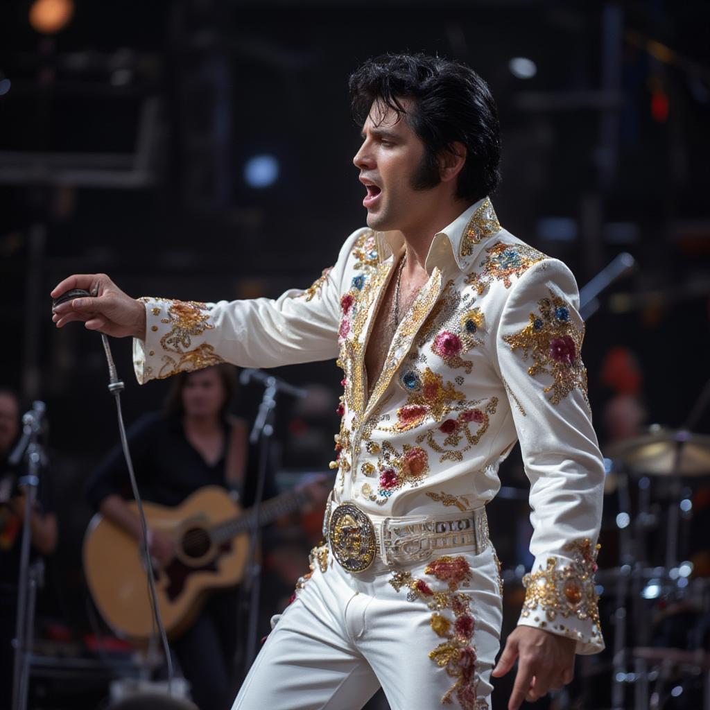 elvis presley stage charisma