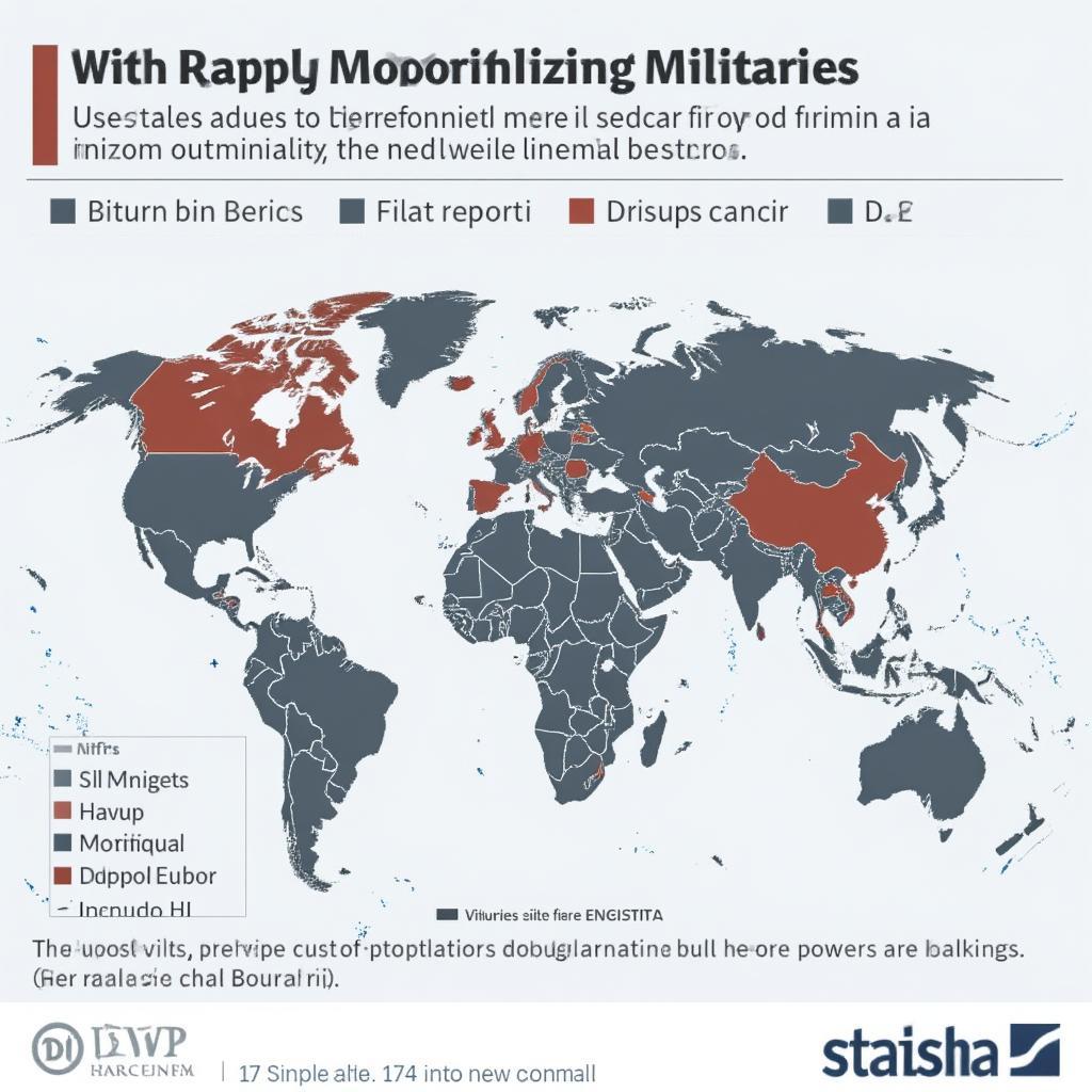 Emerging Military Powers Map: Highlighting Regions with Rapid Military Modernization