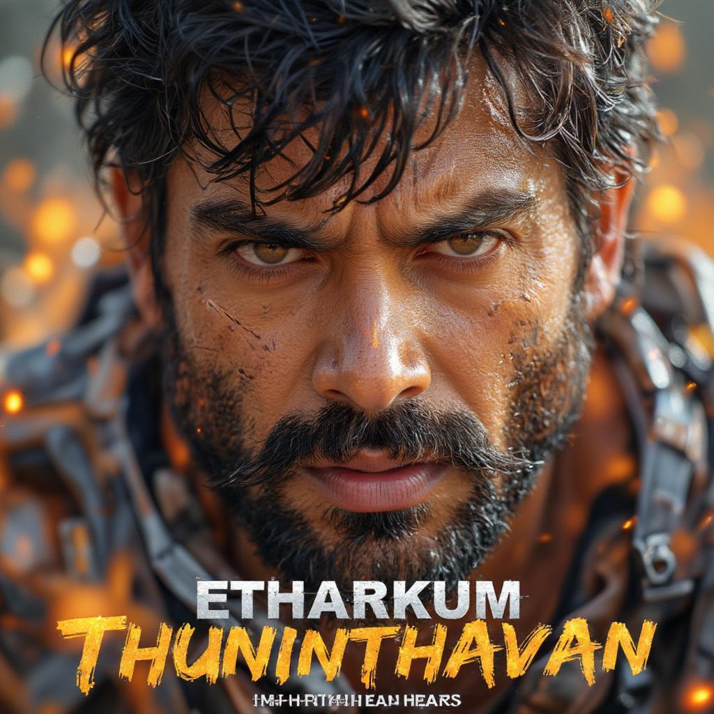 etharkum thuninthavan movie poster featuring a strong hero