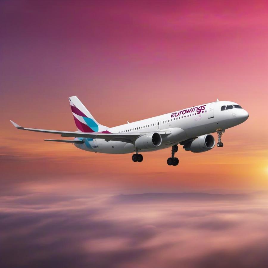 Eurowings Airplane Taking Off