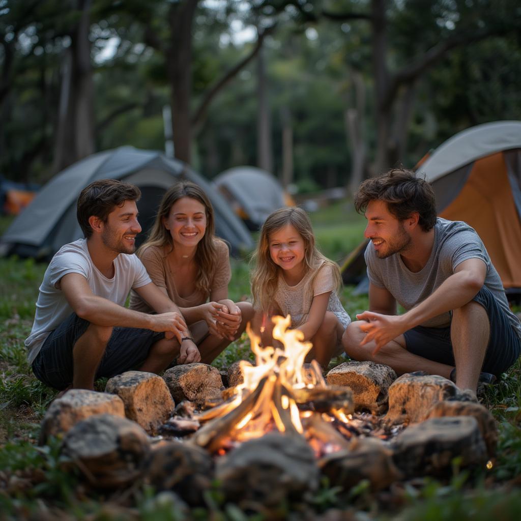 Camping at Expedia Fort De Soto: Enjoy a night under the stars in a natural paradise.