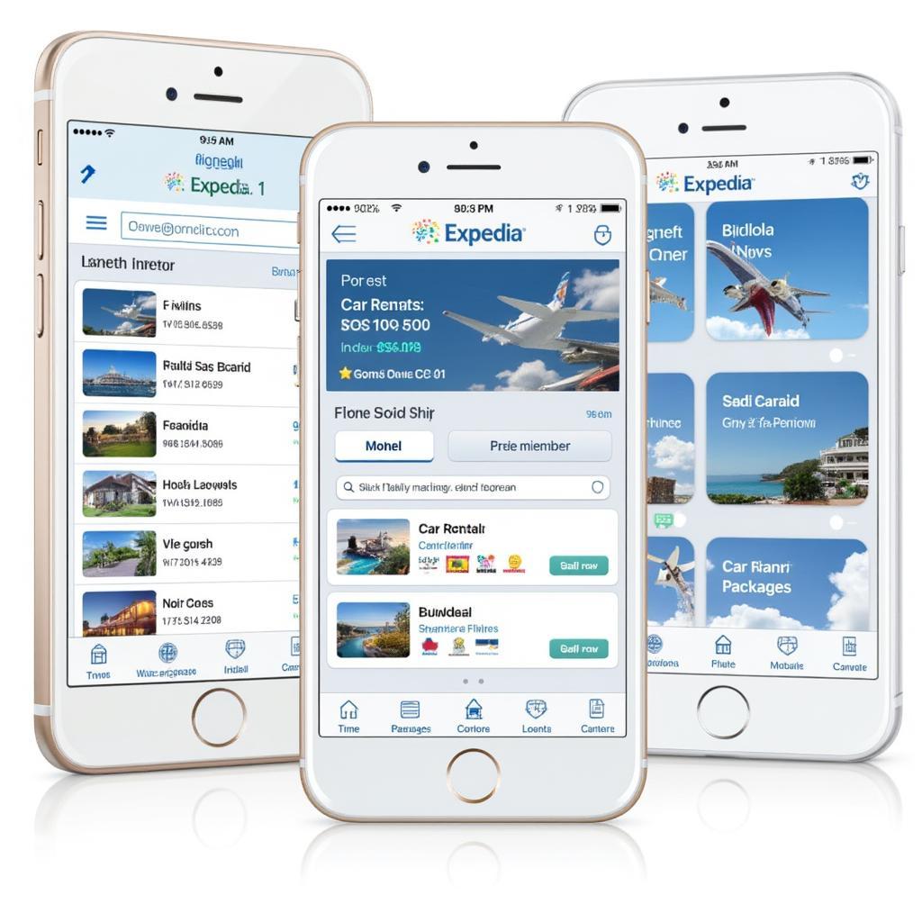 Expedia Mobile App Interface