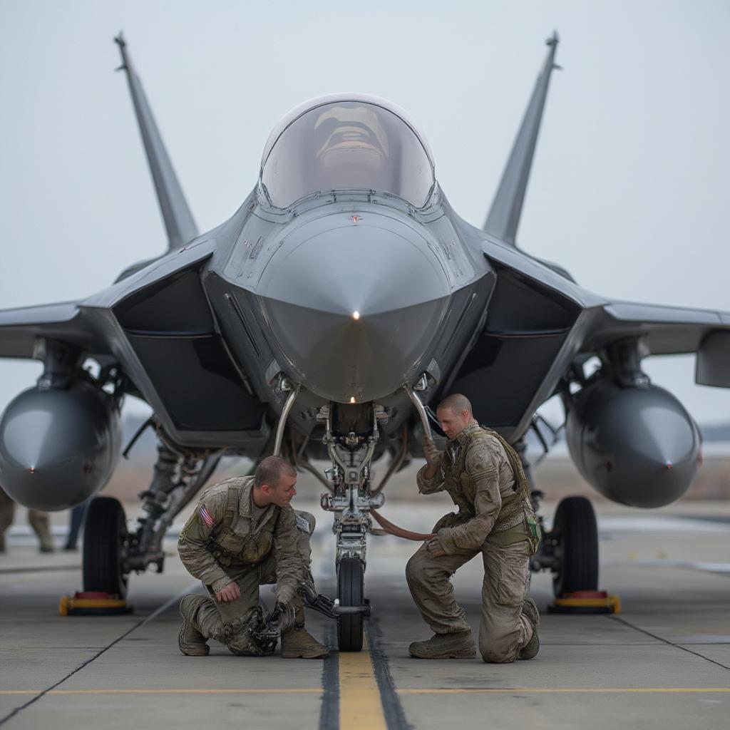 F-22 Raptor Maintenance and Support Crew