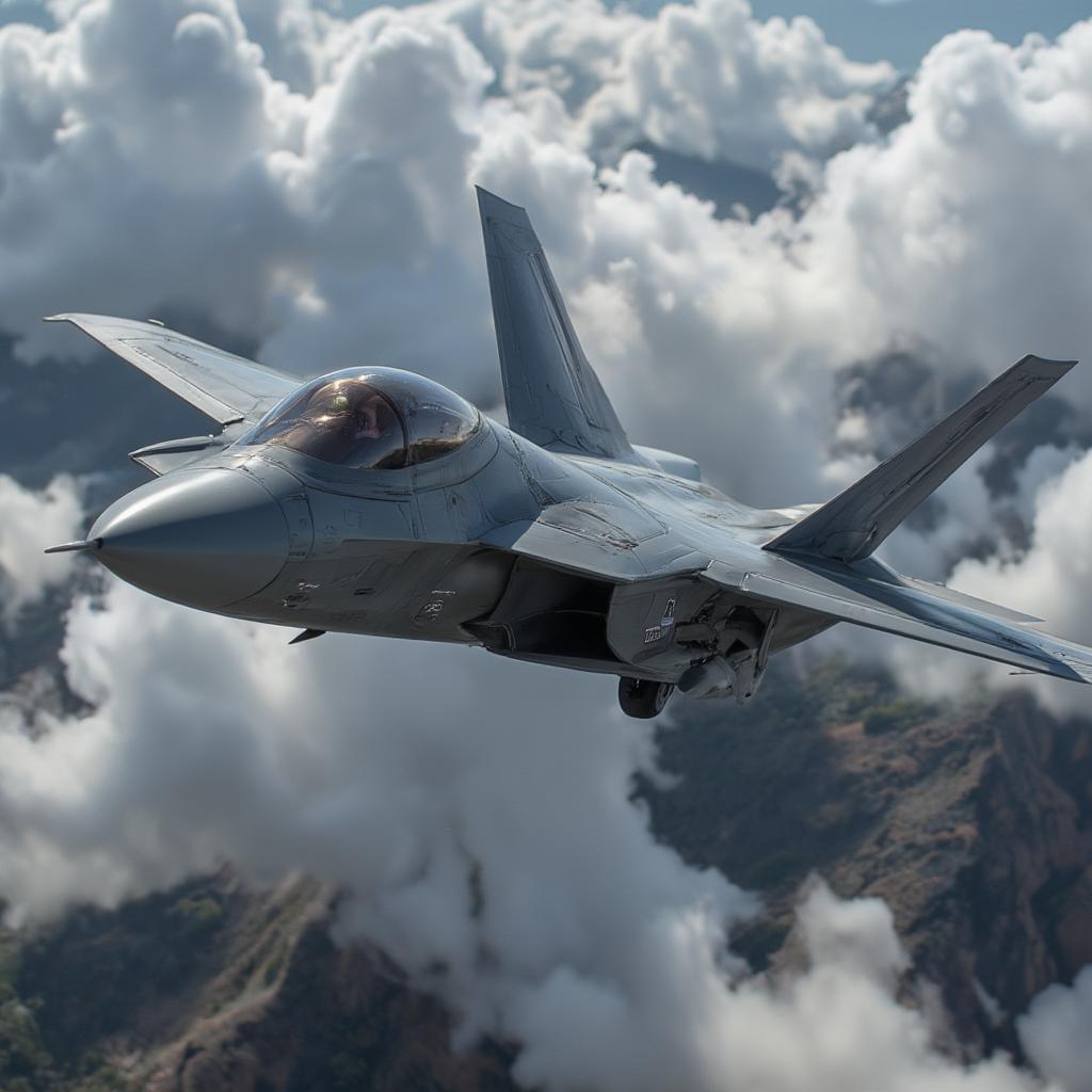 F-22 Raptor Performing Advanced Aerial Maneuvers