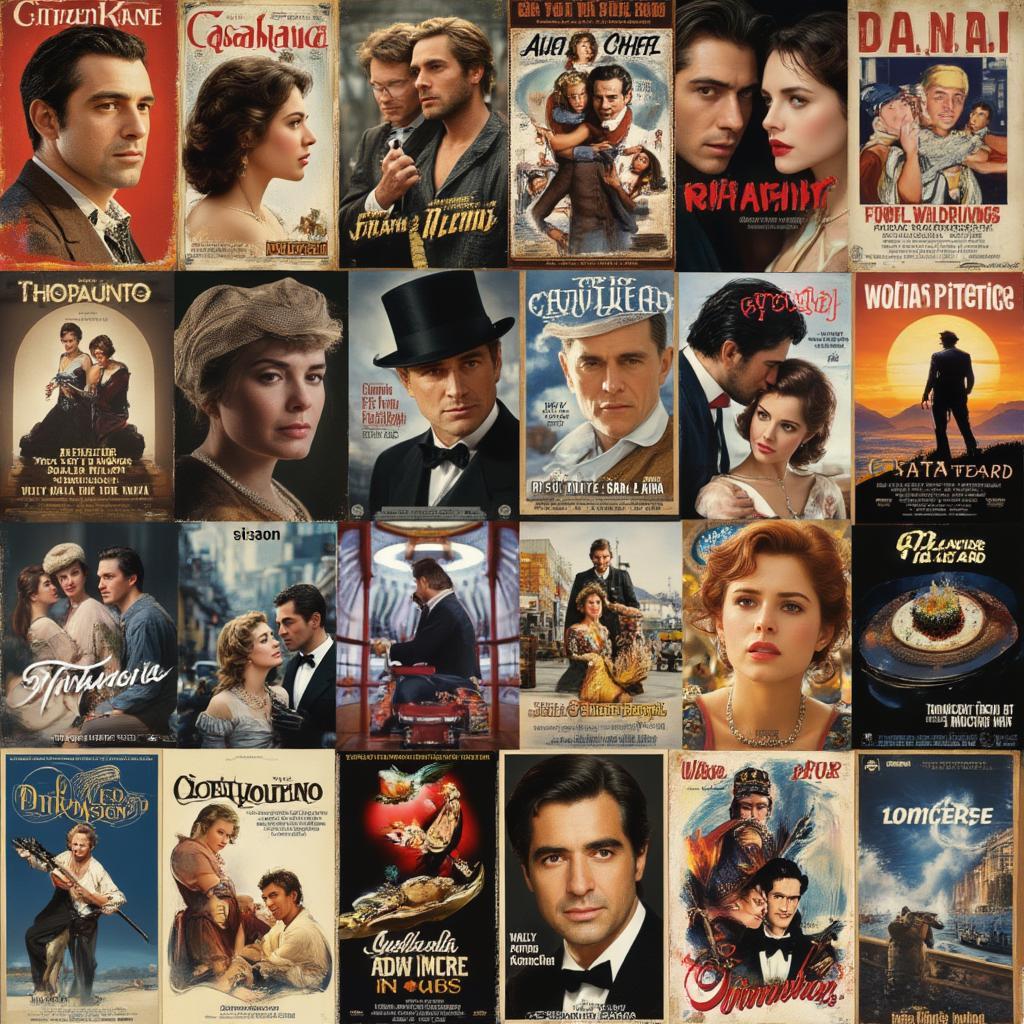 Classic Movie Posters Collage