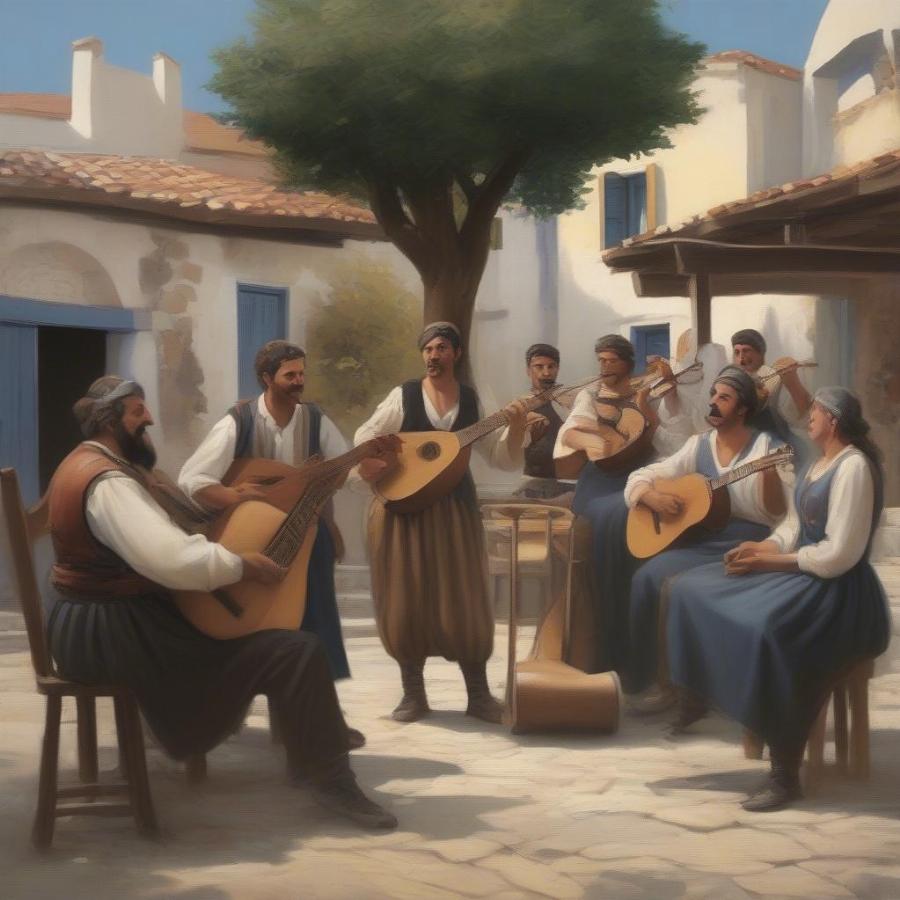 Famous Greek Folk Singers Performing Traditional Music