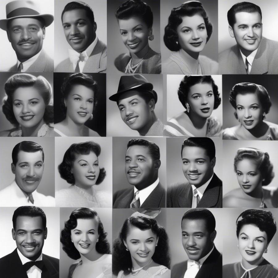 Group Photo of Famous Singers from the 1940s