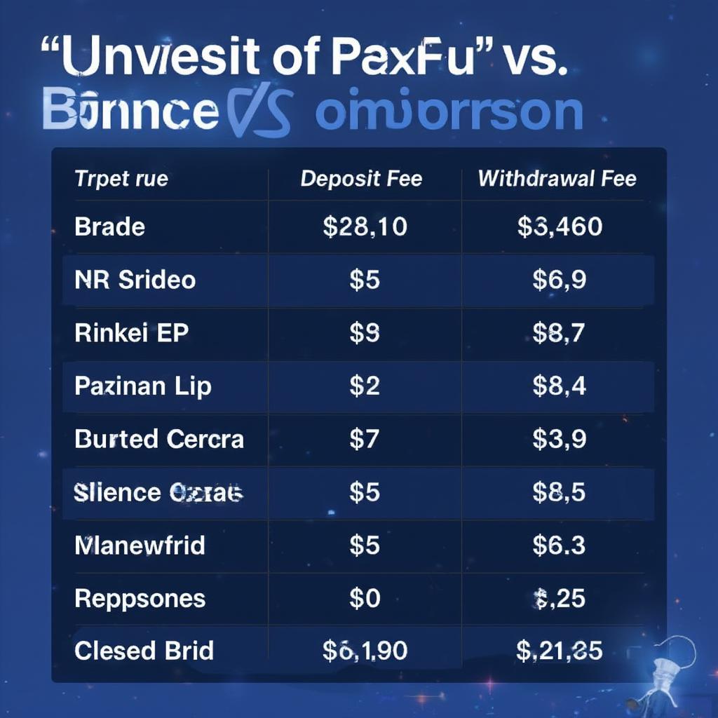 Fee Comparison Paxful vs Binance