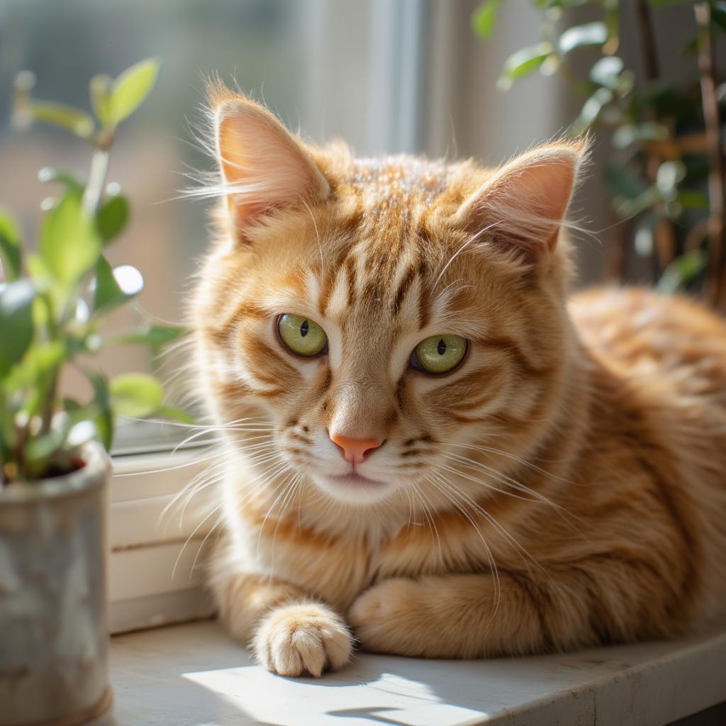 Female Orange Cat Named Clementine