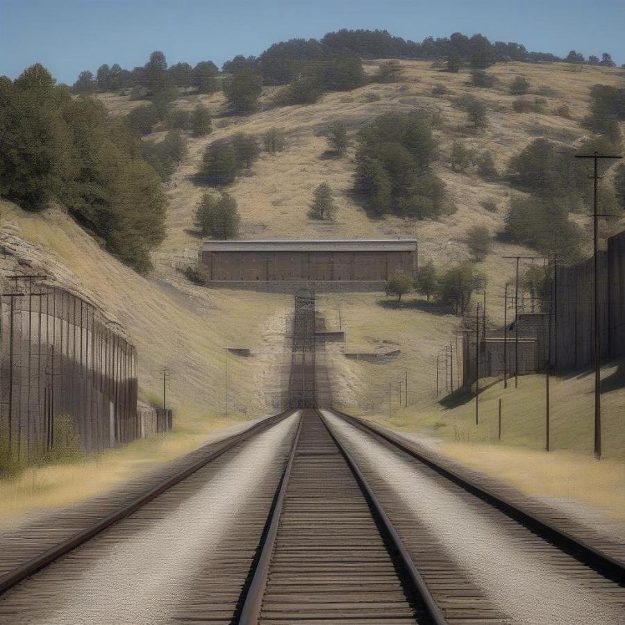 Train Tracks Leading to Folsom Prison