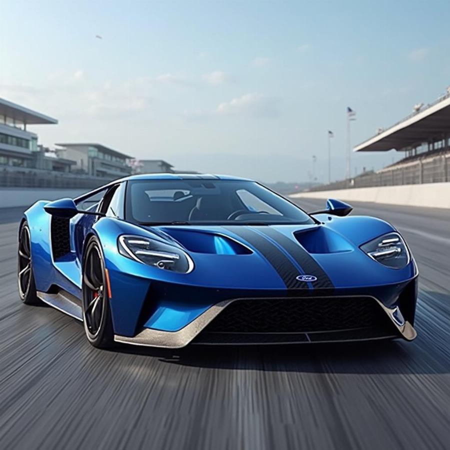 Ford GT 2020 Exterior in Liquid Blue