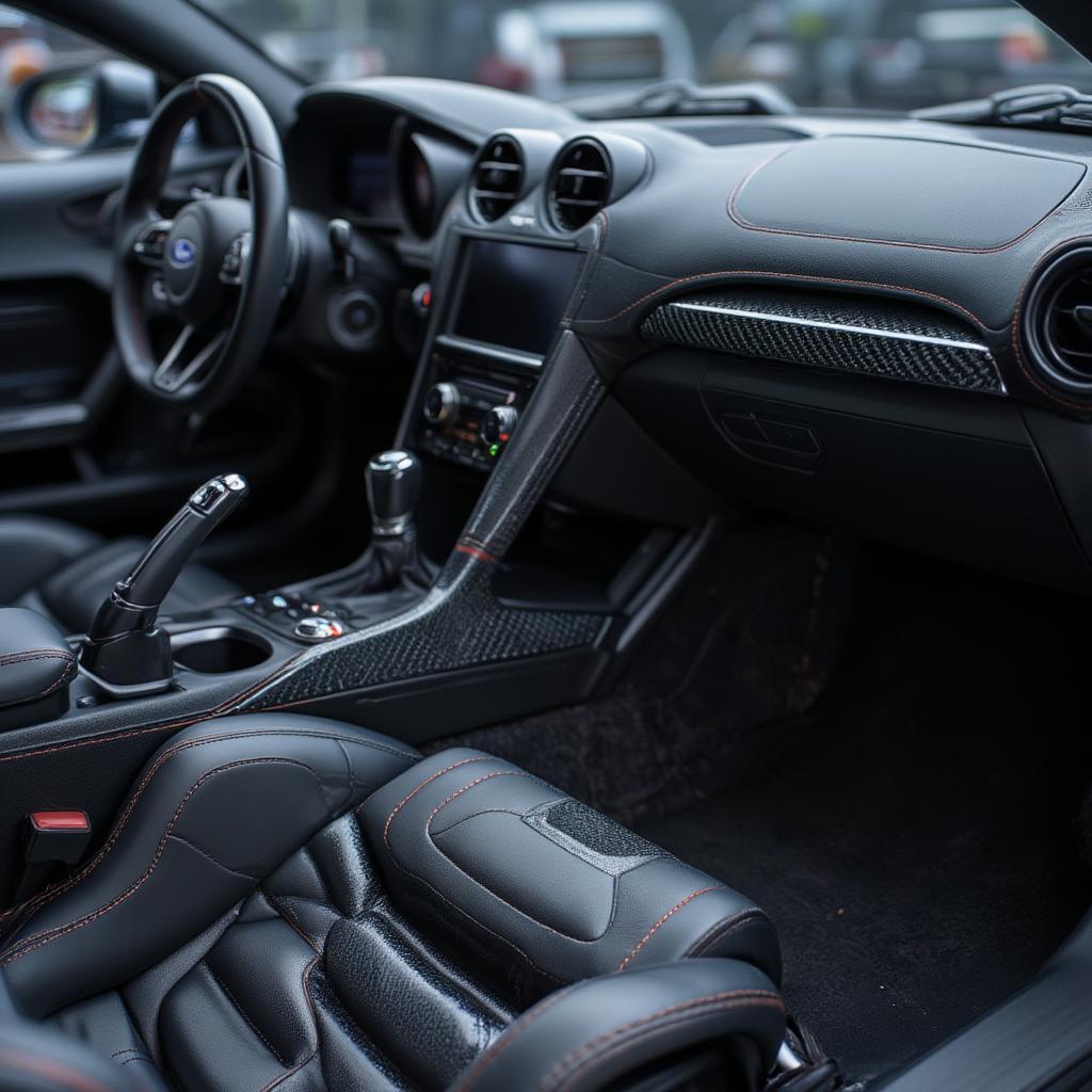 Ford GT Interior Carbon Fiber Detail