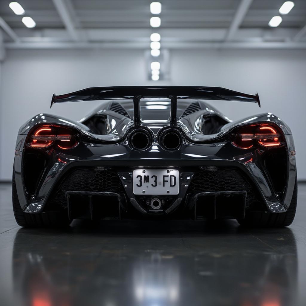 ford gt lm rear view