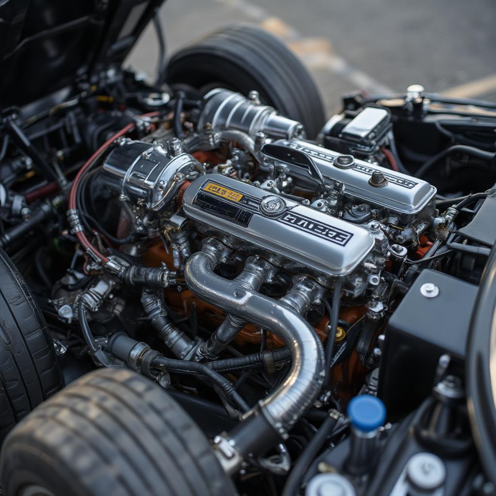 ford gt40 engine view