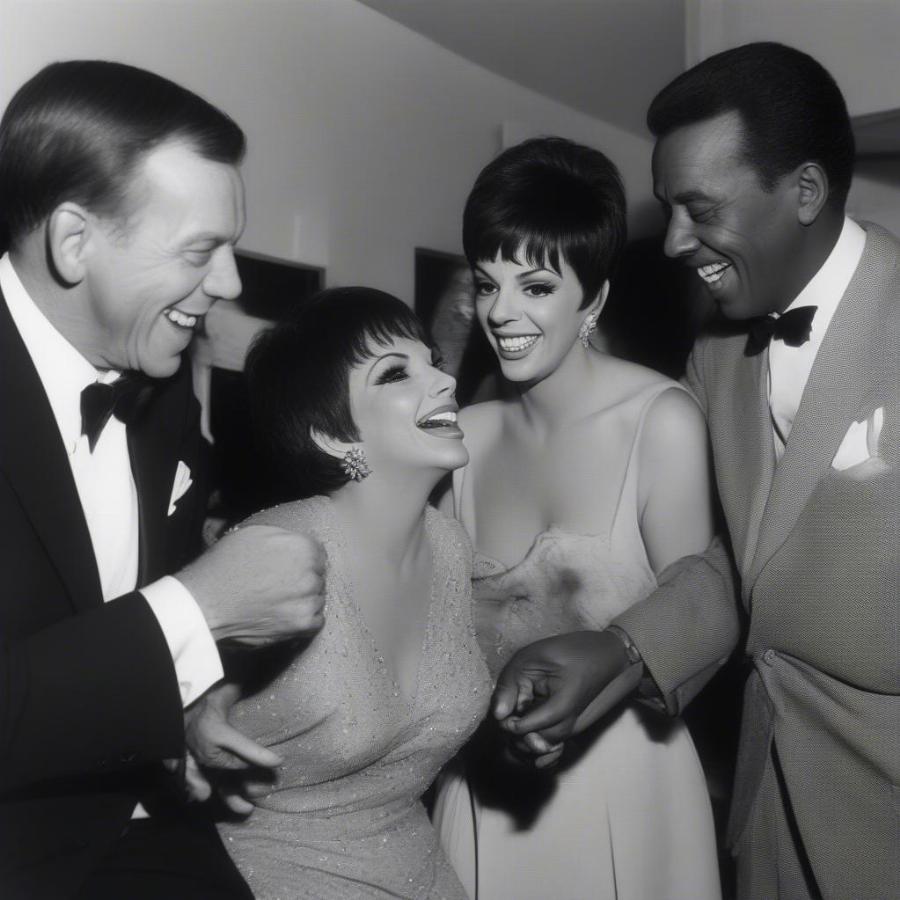 Frank Sinatra, Liza Minnelli, and Sammy Davis Jr. in a Candid Moment