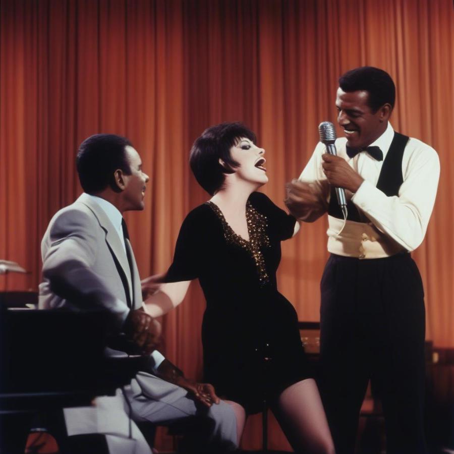 Frank Sinatra, Liza Minnelli, and Sammy Davis Jr. Performing a Duet