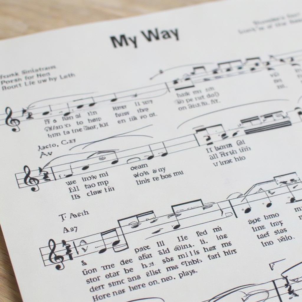 Frank Sinatra's My Way Sheet Music from 1969