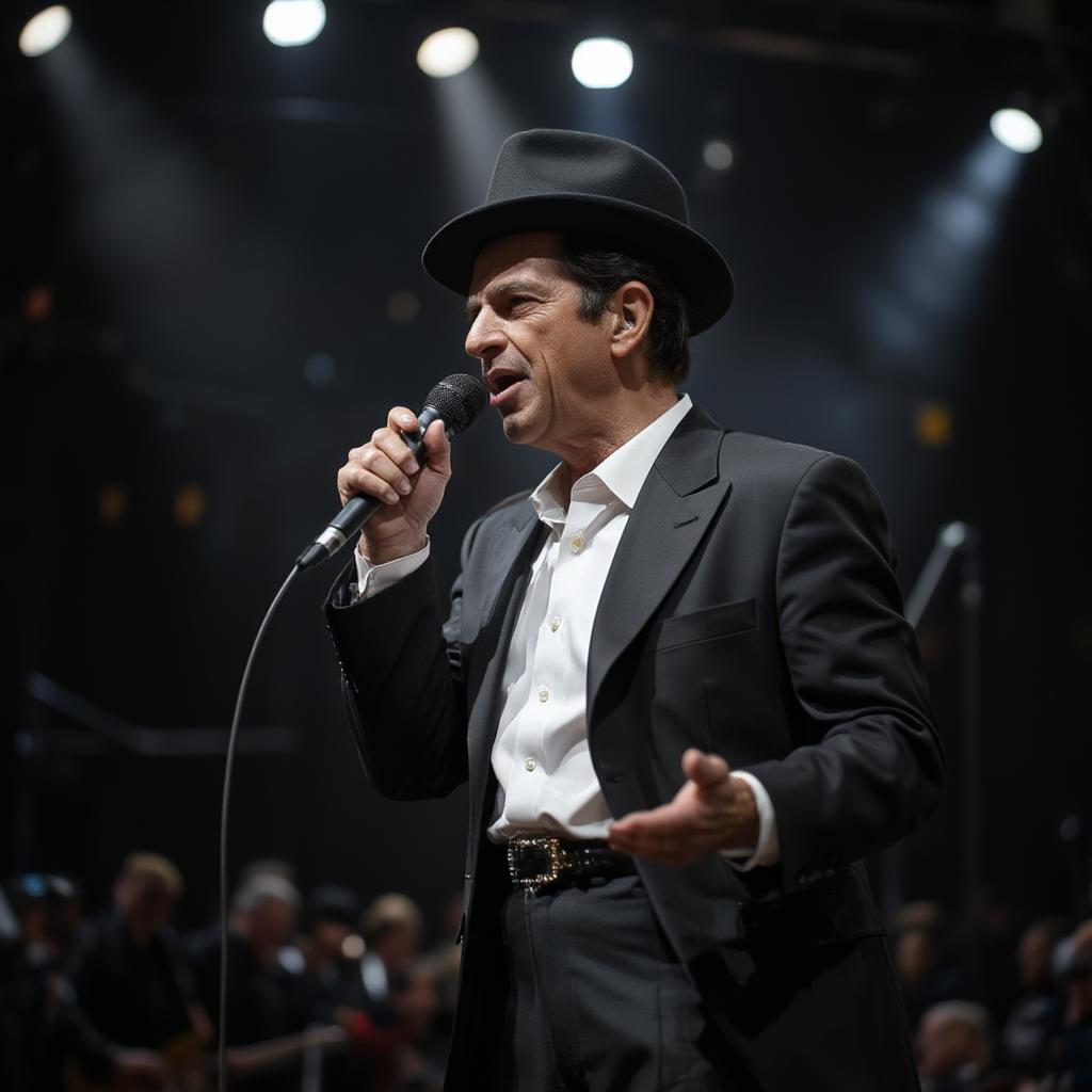 Frank Sinatra live on stage performing My Way