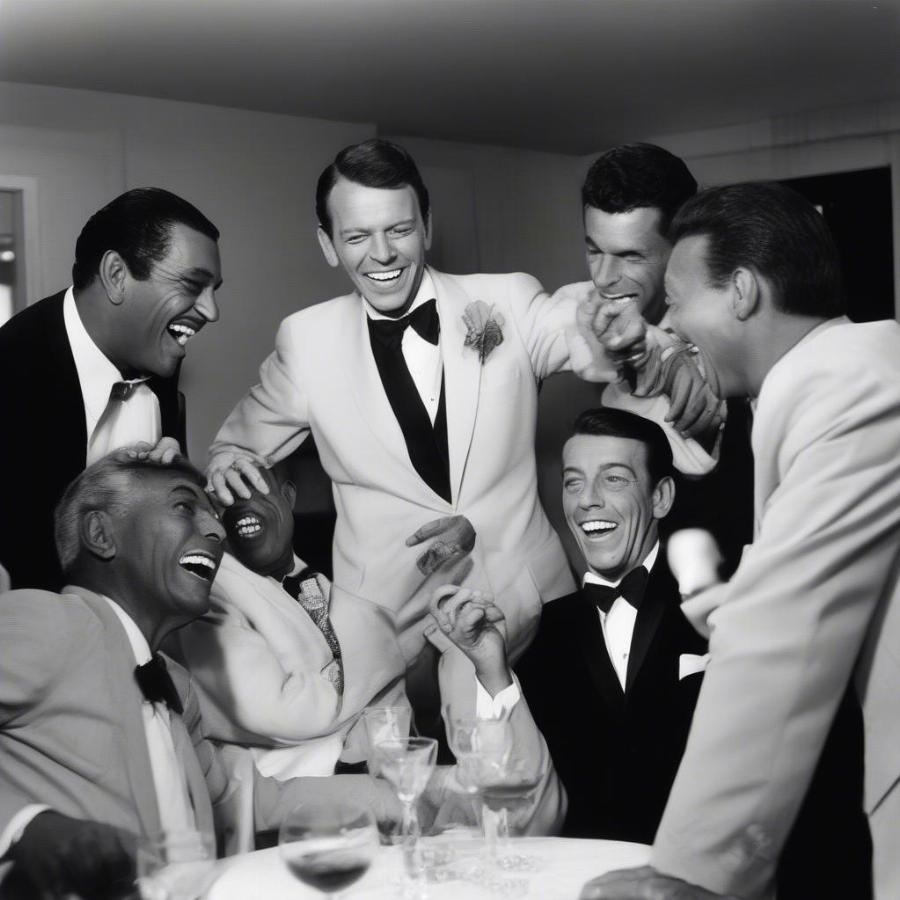 Frank Sinatra with the Rat Pack